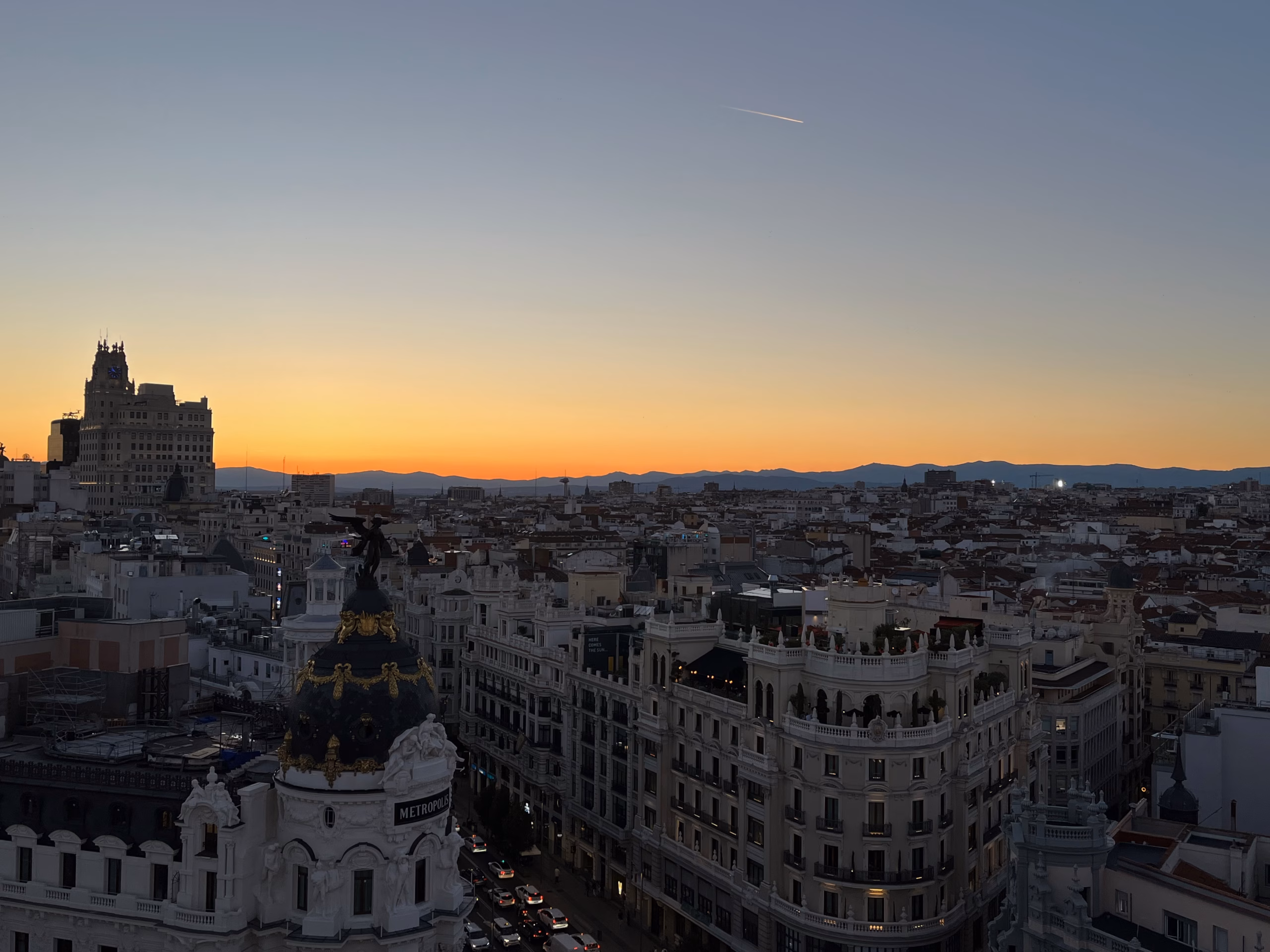 Madrid bei Sonnenuntergang